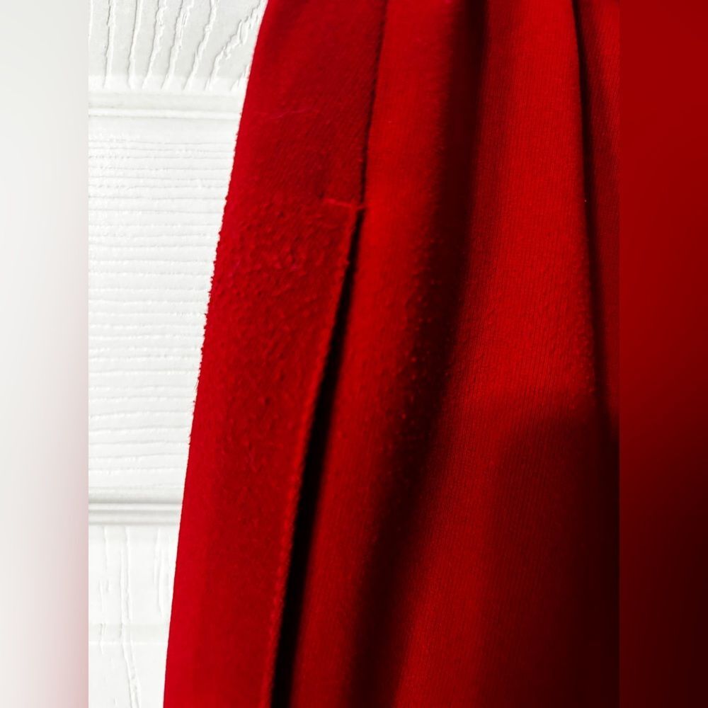 Le Suit Classic Skirt Suit Set Women's Size 14W Red Pockets Lined Holiday READ - Picture 14 of 16
